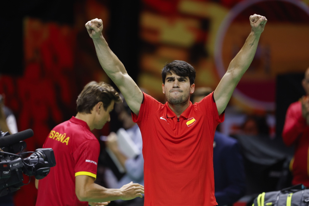 戴维斯杯鏖战澳网,阿尔卡拉斯高光表现 戴维斯杯鏖战澳网,阿尔卡拉斯高光表现